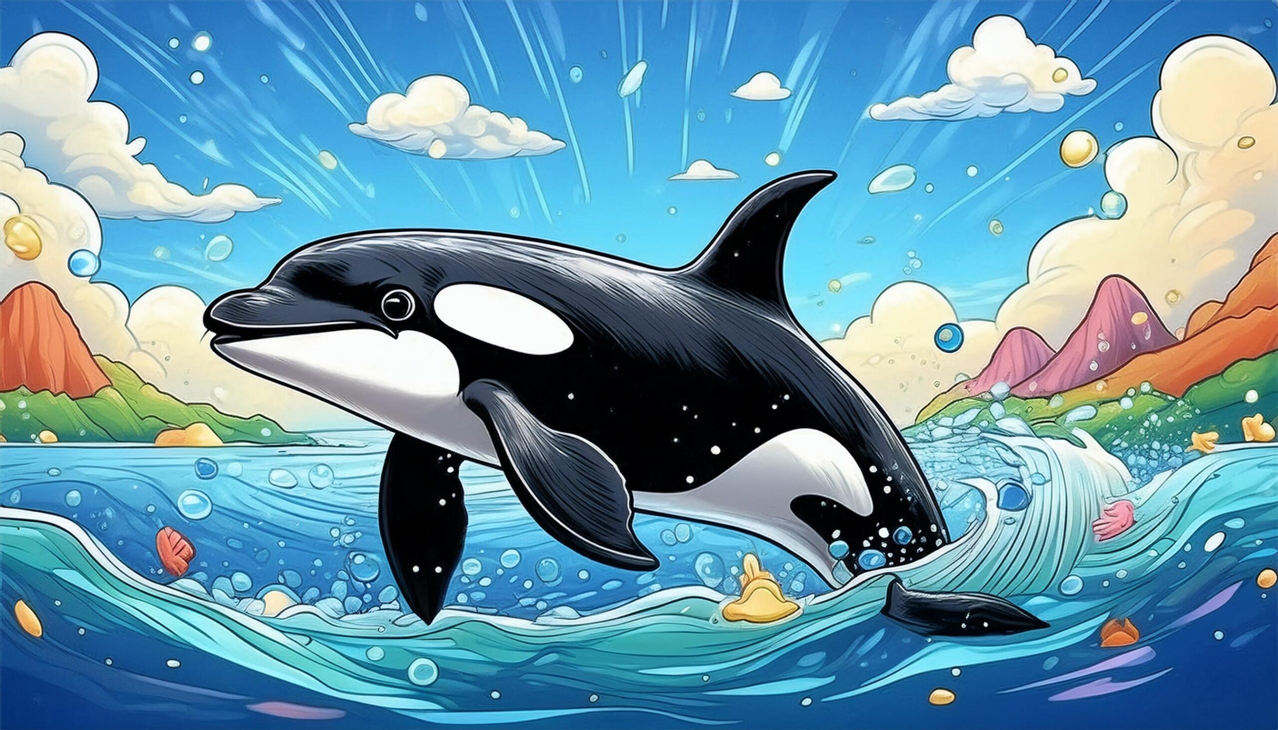 宇宙とオルカのアート作品 real-inter_orca-006a2